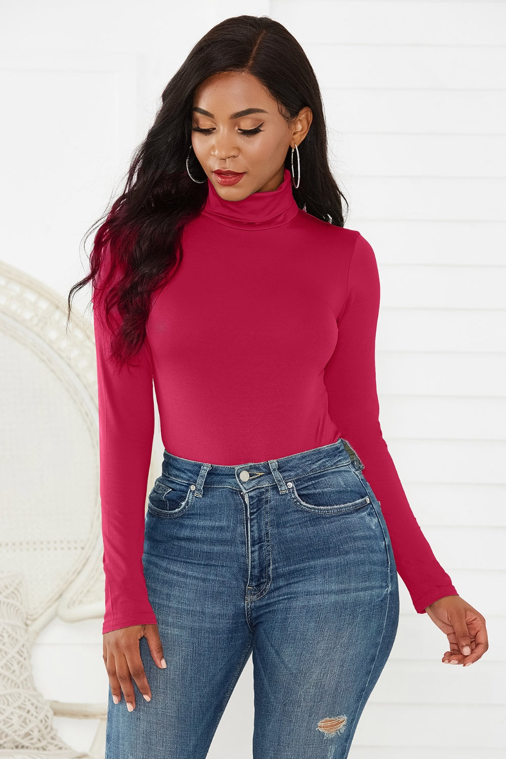 Bodysuit - Turtleneck Long Sleeve