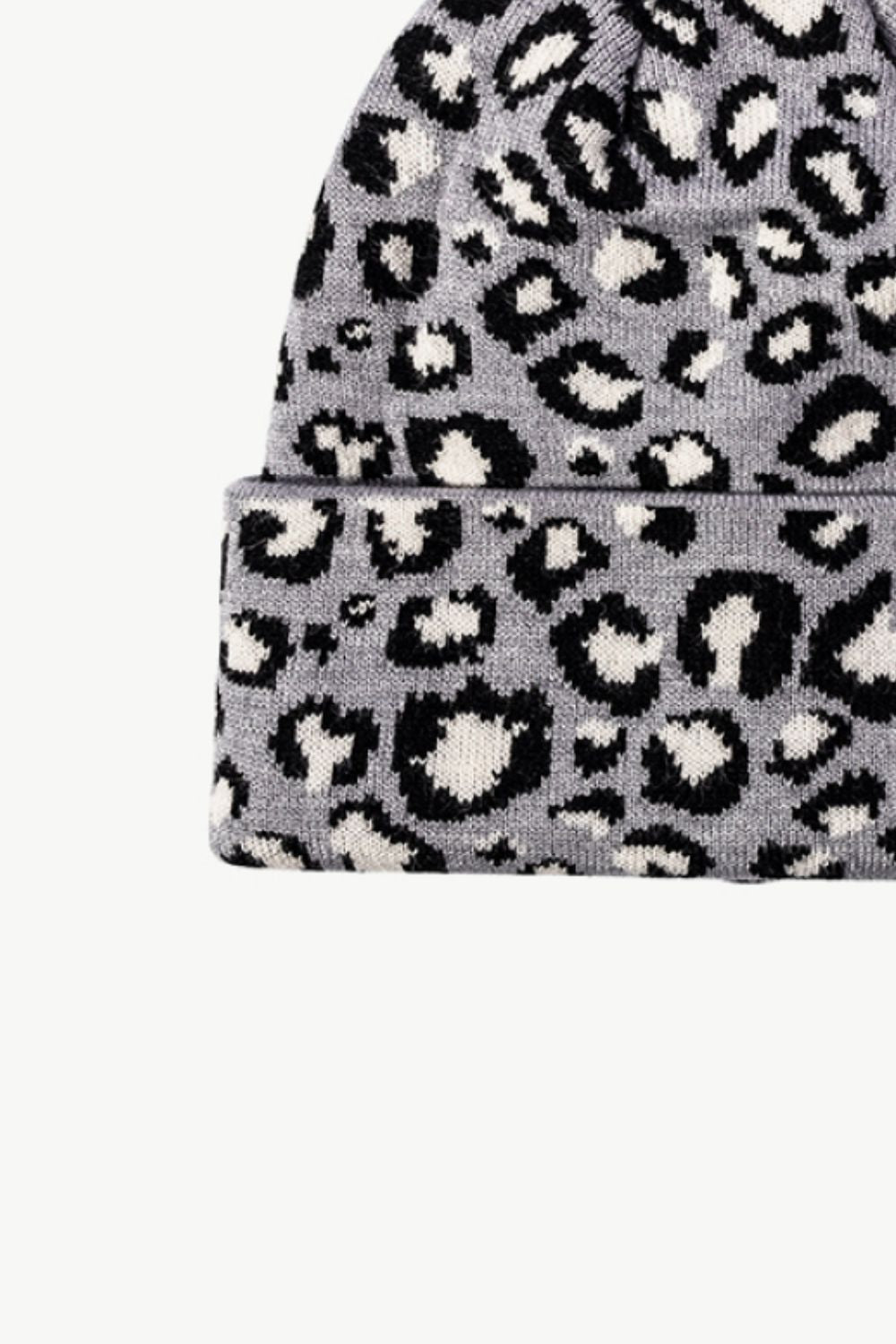 Beanie - Leopard Pattern Cuff