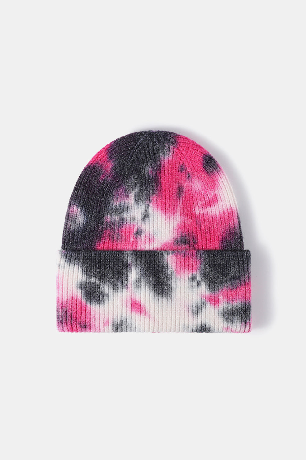 Beanie - Tie-Dye Rib-Knit Cuff