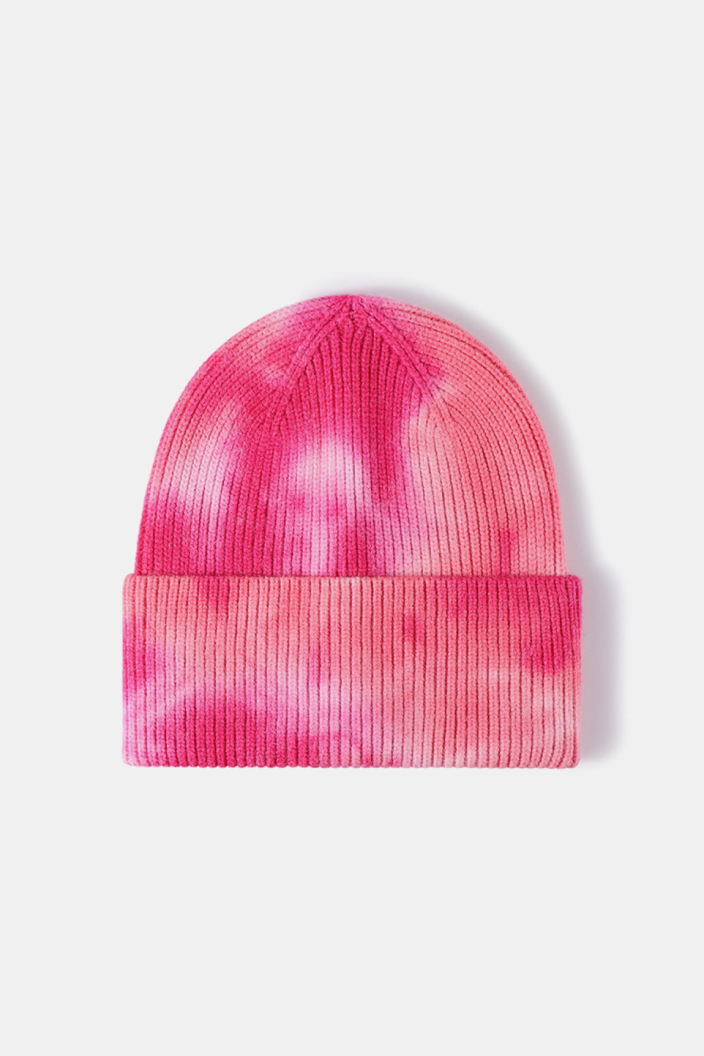 Beanie - Tie-Dye Rib-Knit Cuff