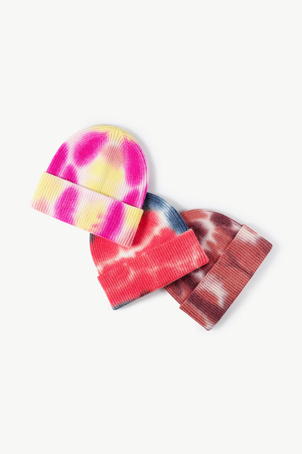 Beanie - Tie-Dye Knit Cuff