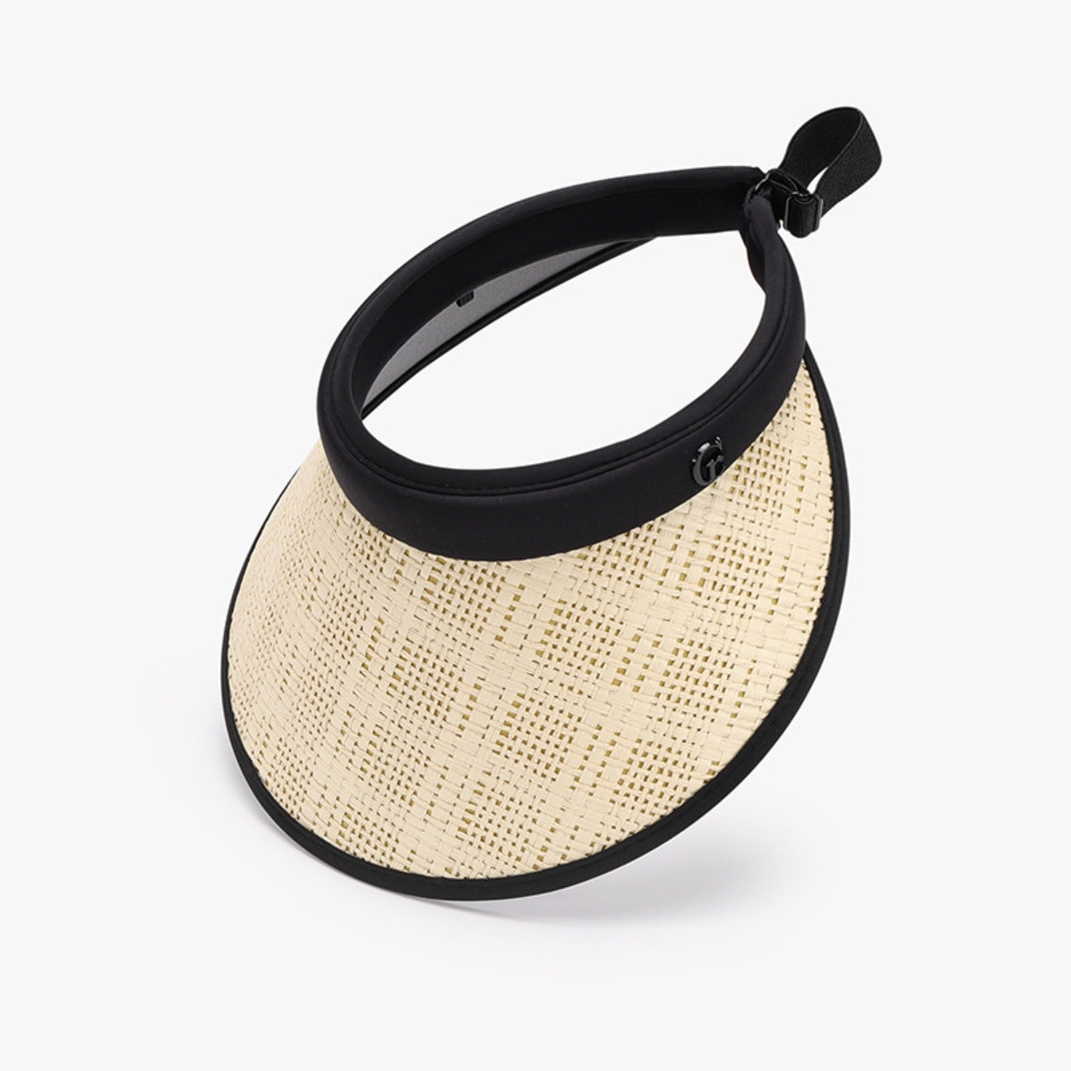 Visor- Sun Hat Cross Hatch Weave Adjustable