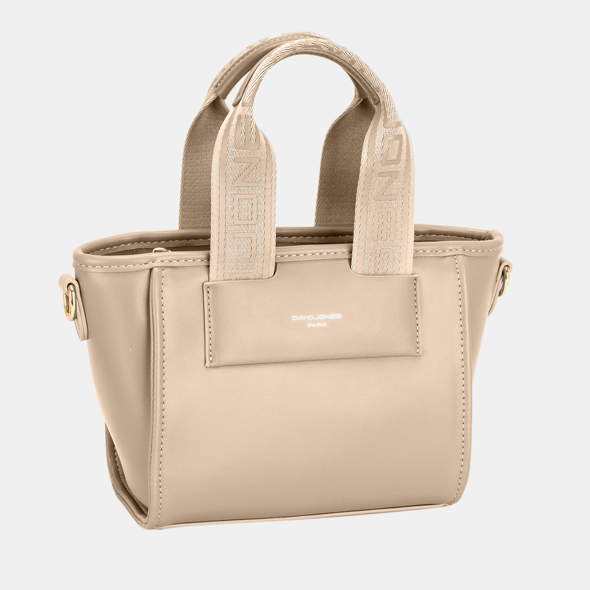 Designer Handbag with Embossed Handles