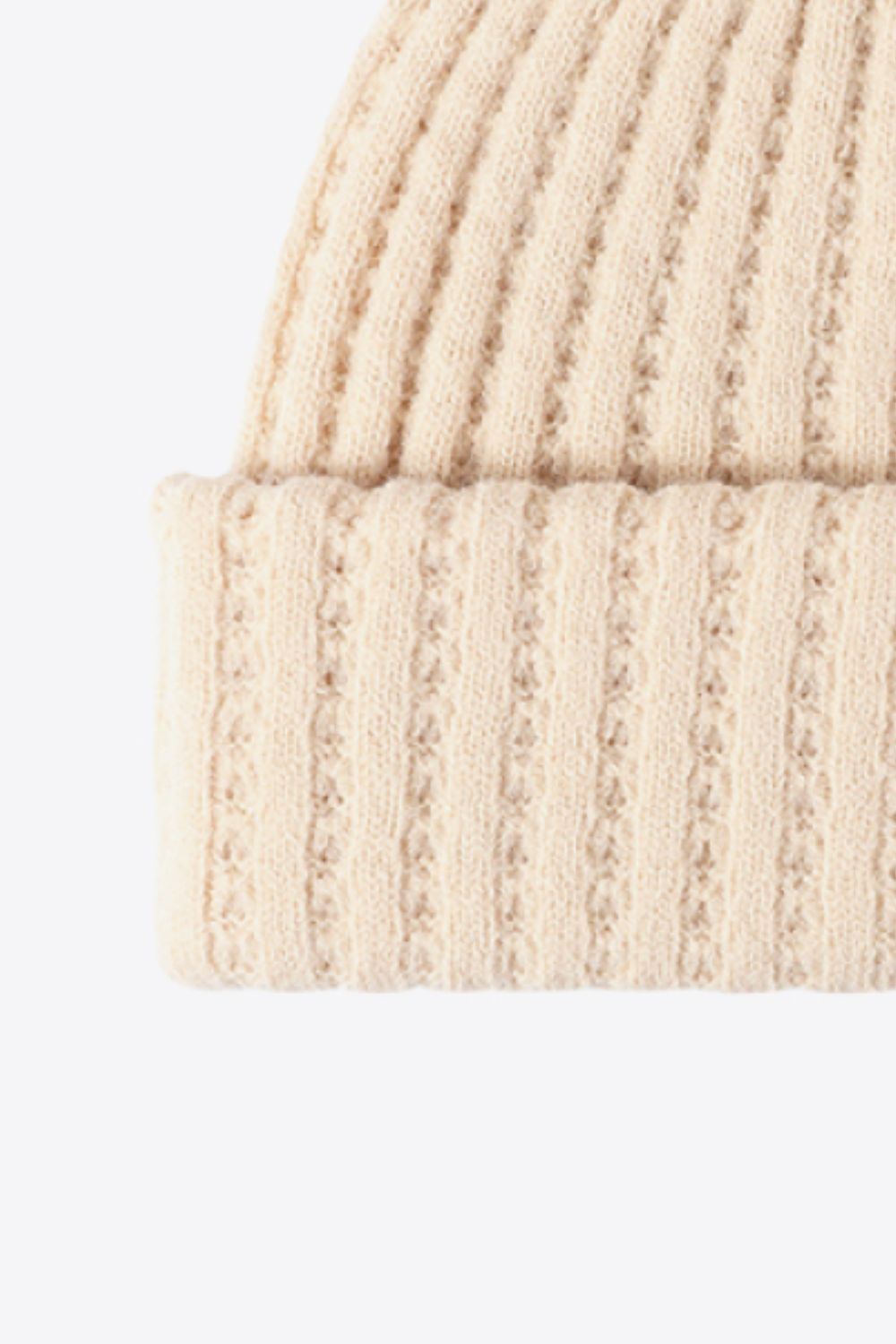 Beanie - Solid Color Wide Rib Knit