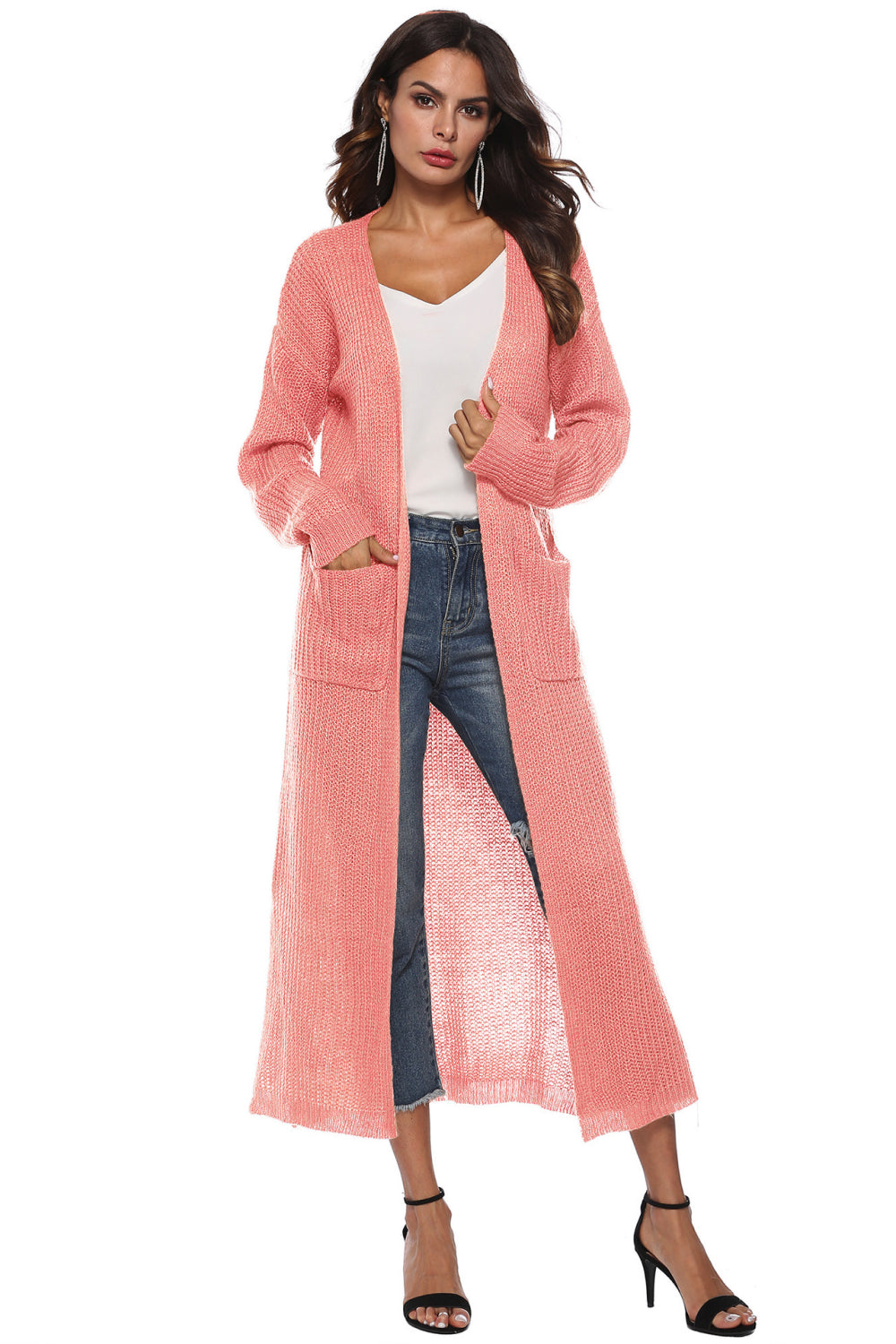 Long Sleeve Open Front Cardigan