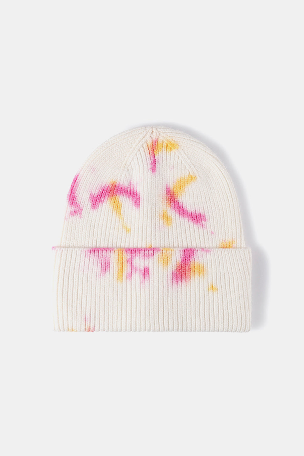 Beanie - Tie-Dye Rib-Knit Cuff