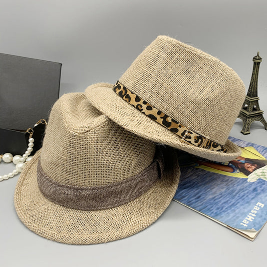 Fedora - Short Brim Jute Cloth