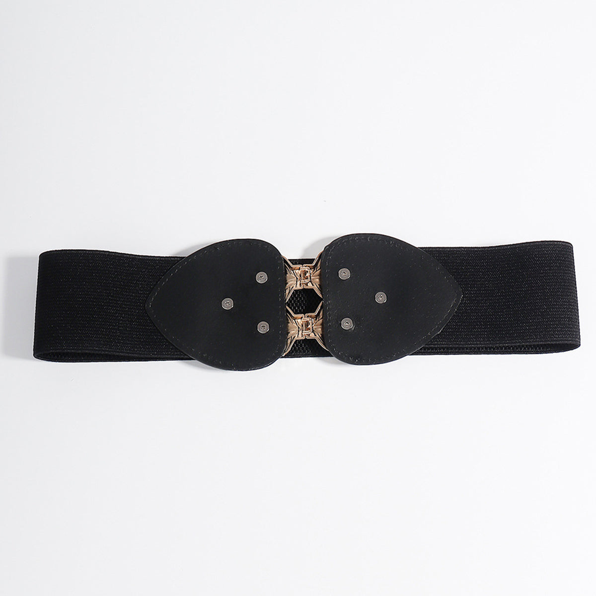 Belt - Alloy Leaf Buckle Elastic Belt