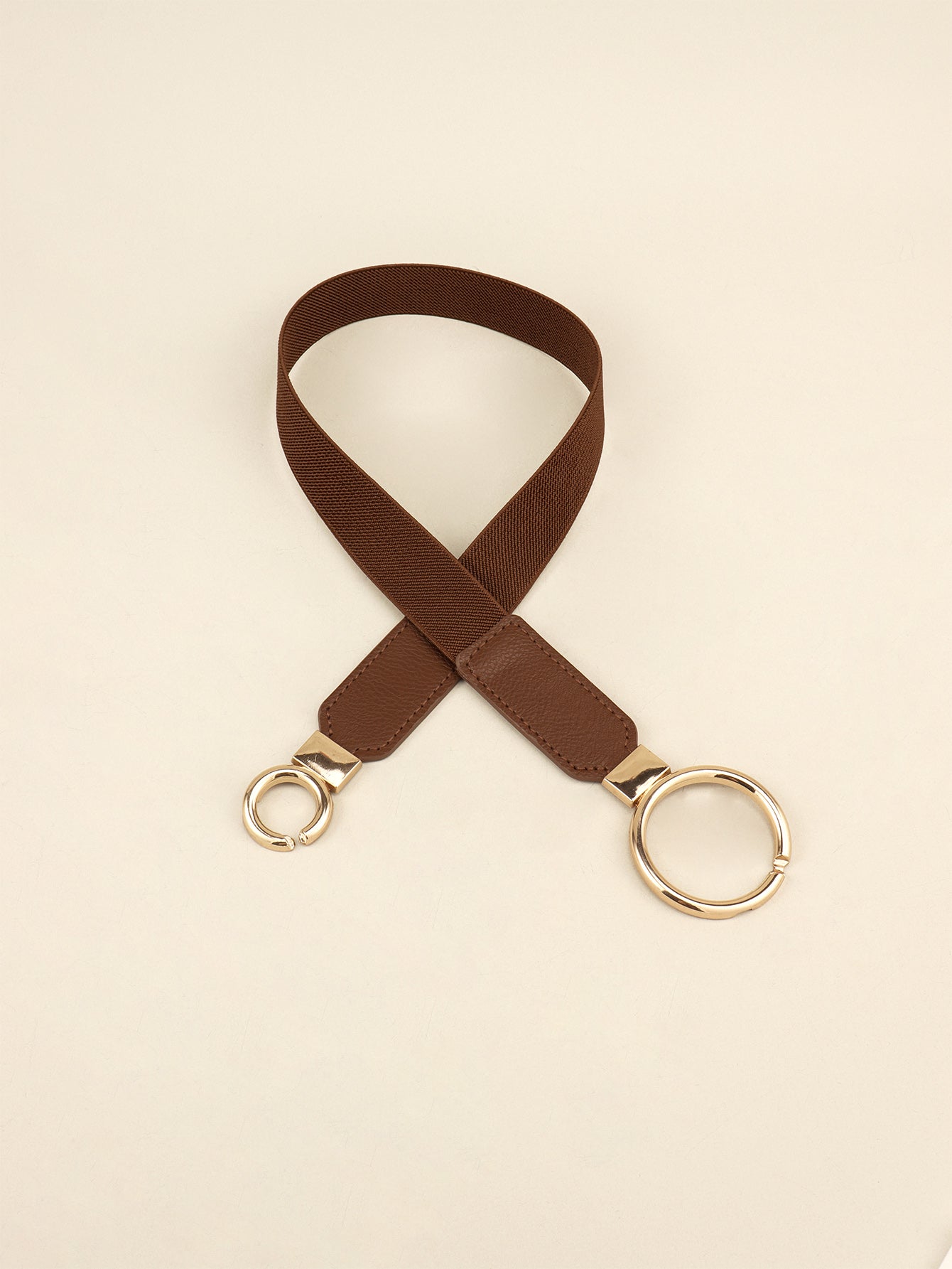 Belt - Slim Elastic Double-Ring Buckle