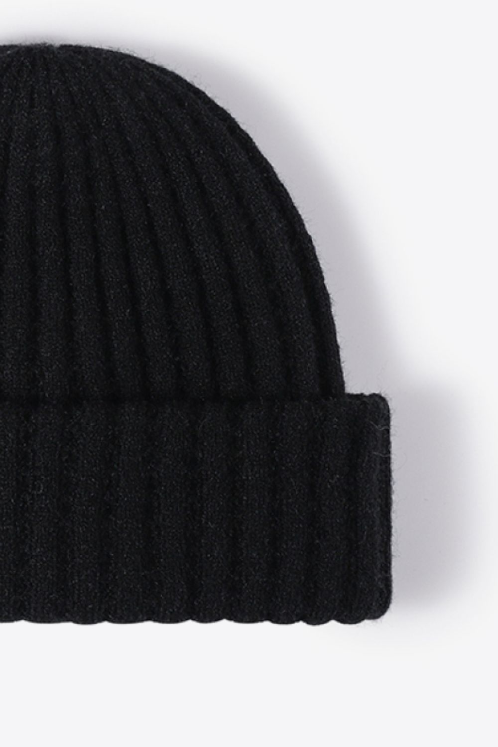 Beanie - Solid Color Wide Rib Knit