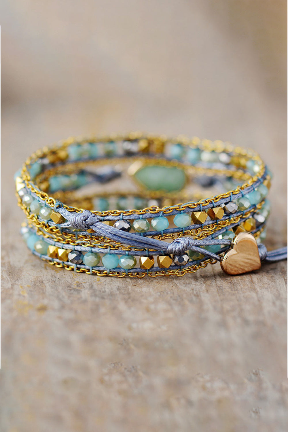 Bracelet - Beaded Triple Layer Teardrop