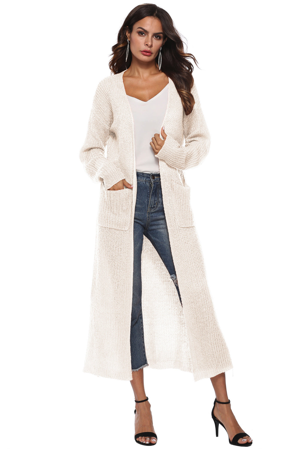 Long Sleeve Open Front Cardigan