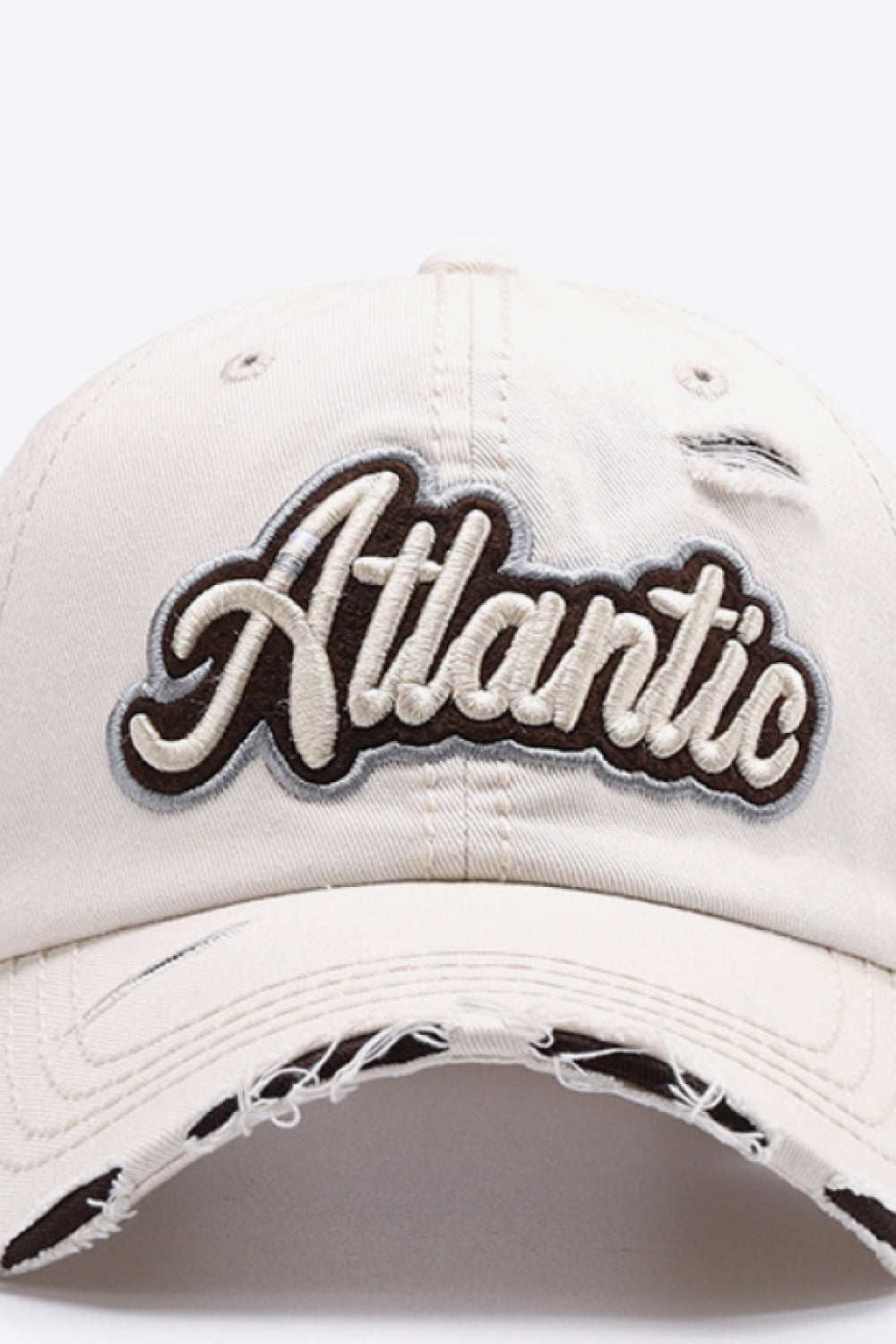 Baseball Cap - Distressed Denim Cap ATLANTIC