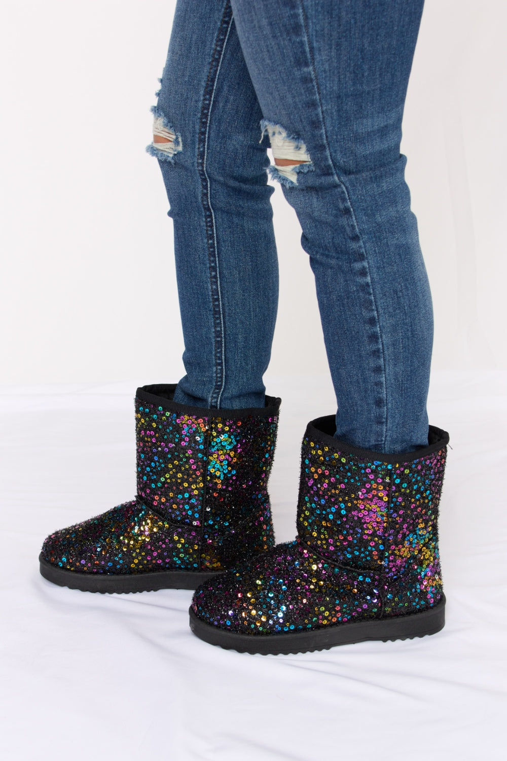 Flat Boots - Forever Link Sequin