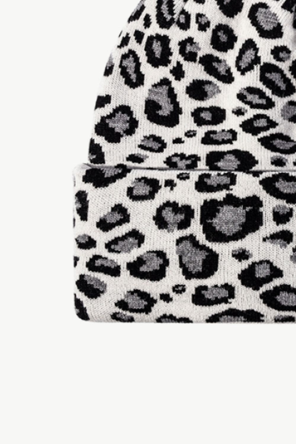 Beanie - Leopard Pattern Cuff