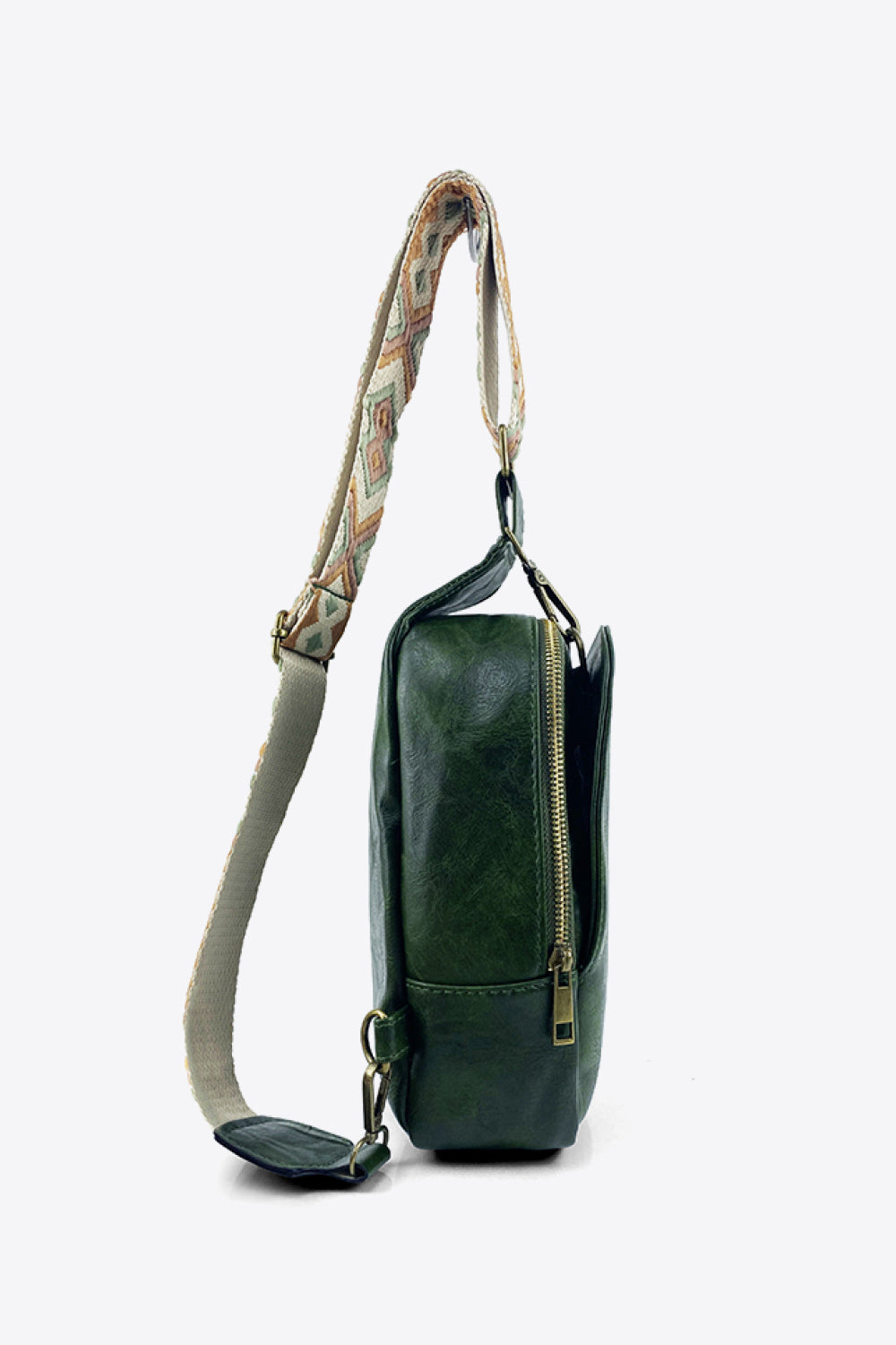 Sling Bag - Pattern Adjustable Strap Leather