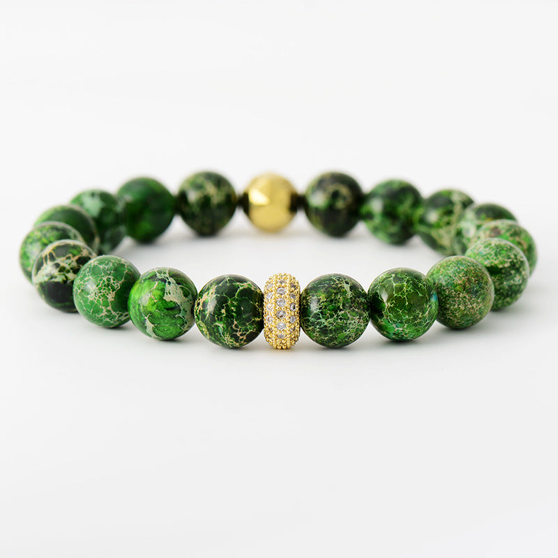 Bracelet - Beaded Exotic Natural Stone