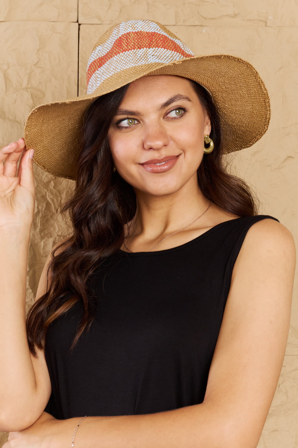 Sun Hat -Floppy Straw Beach Hat