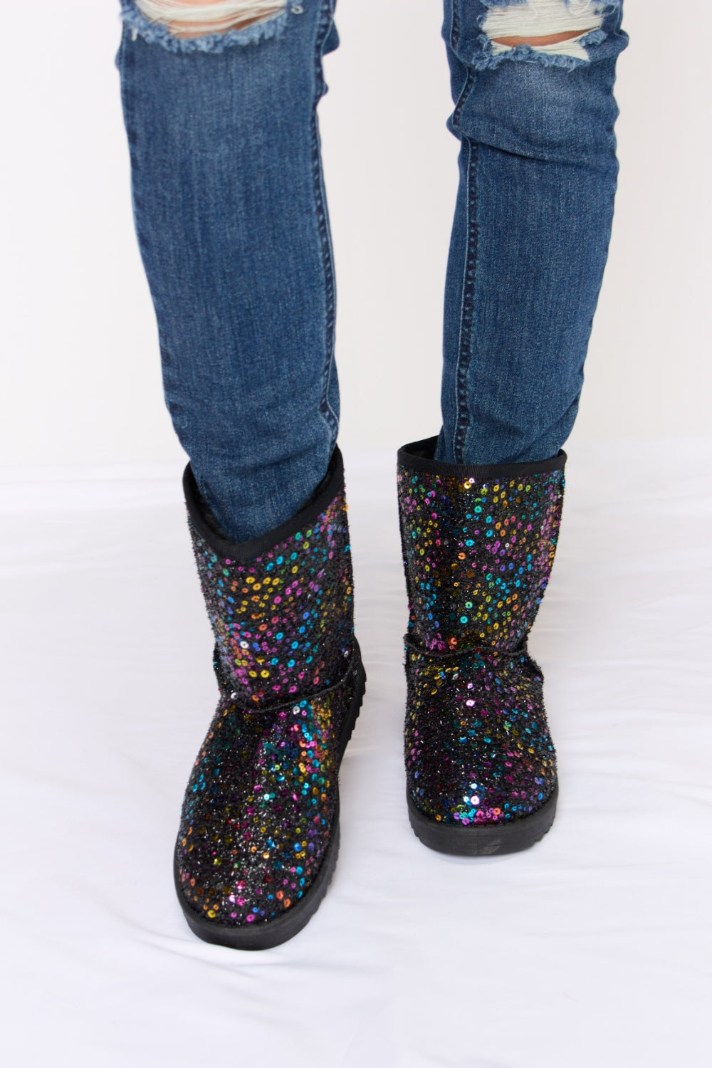 Flat Boots - Forever Link Sequin