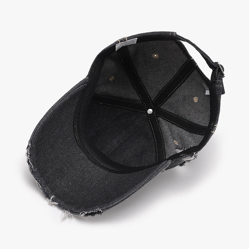 Baseball Cap - Distressed Denim Cap