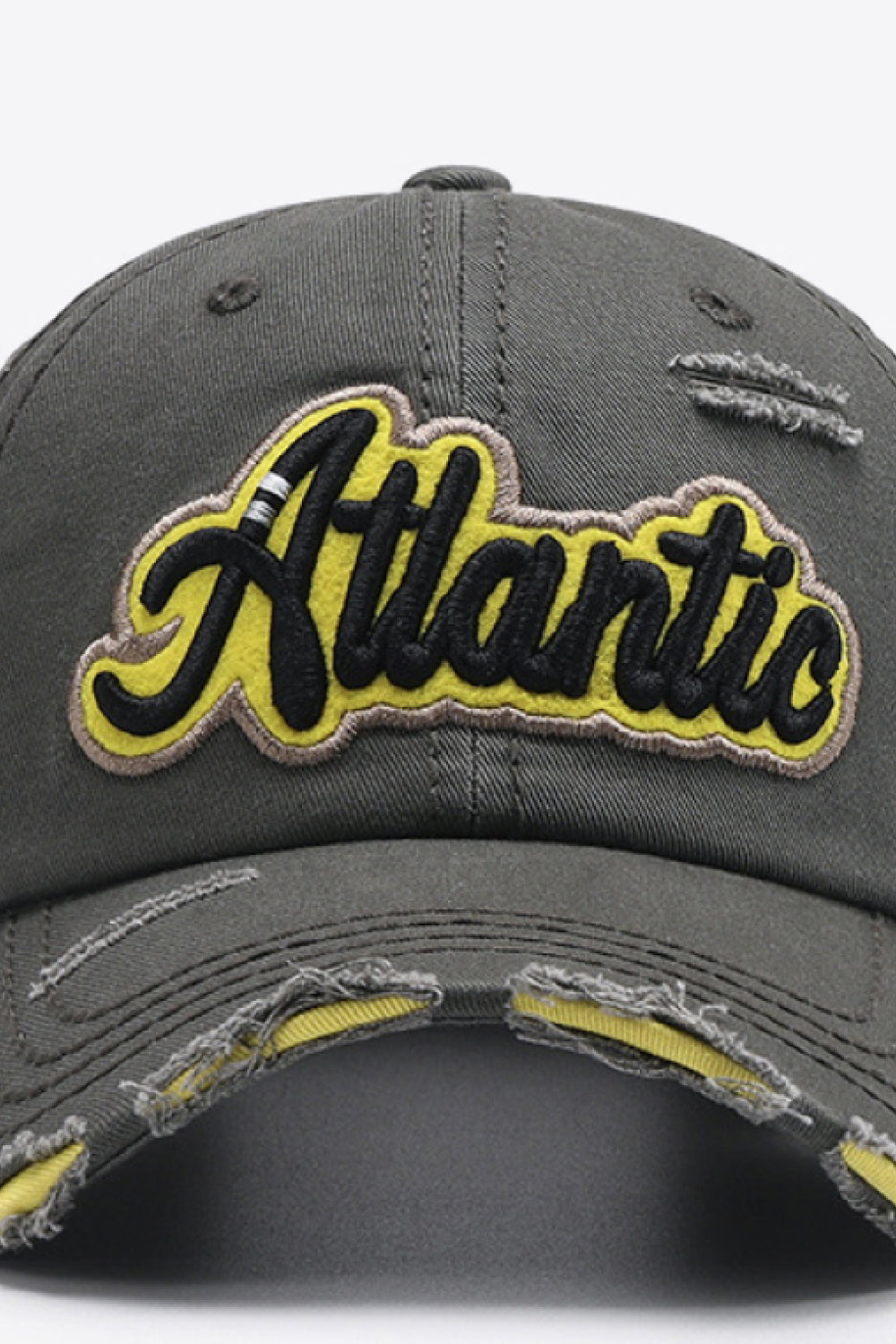 Baseball Cap - Distressed Denim Cap ATLANTIC