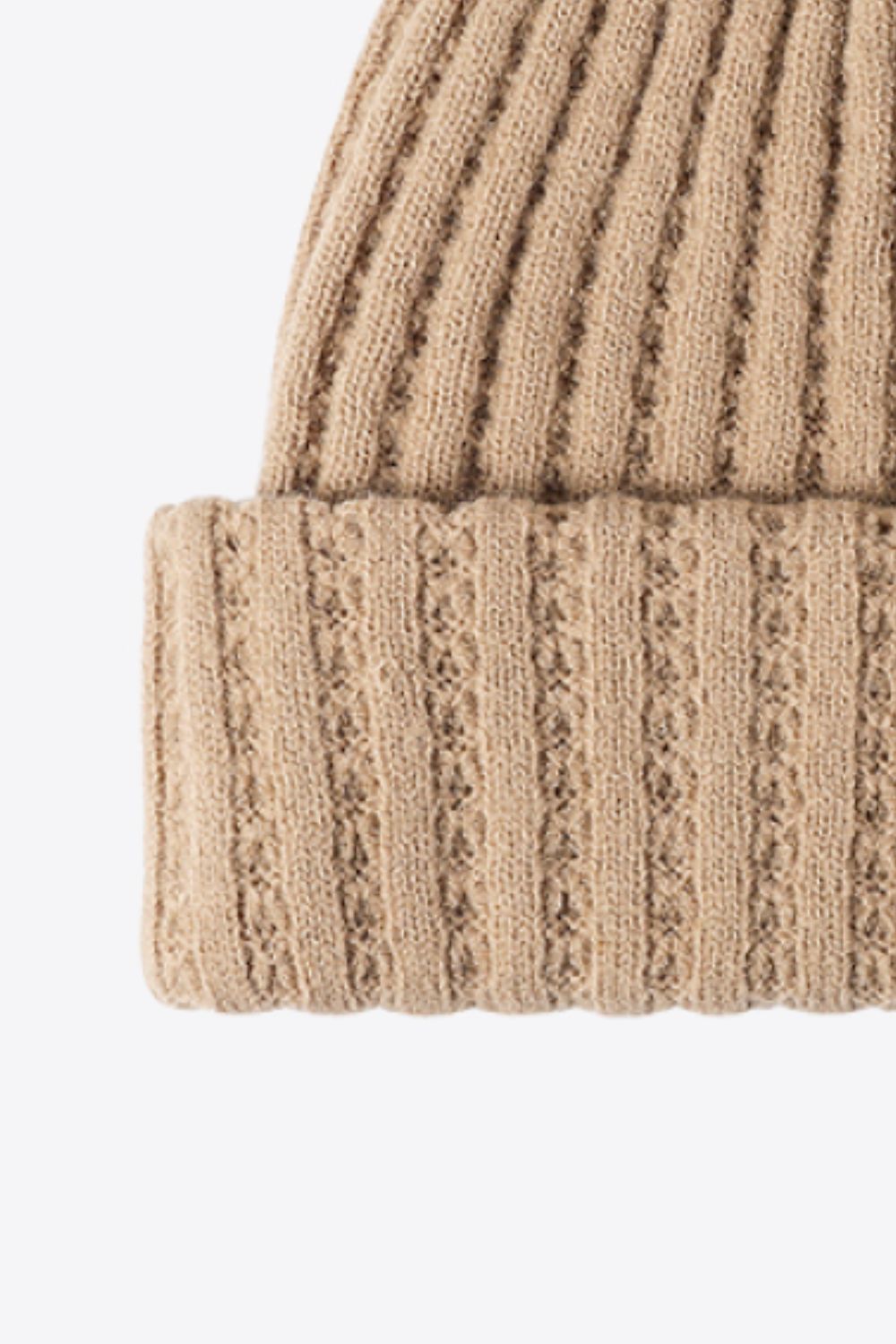 Beanie - Solid Color Wide Rib Knit