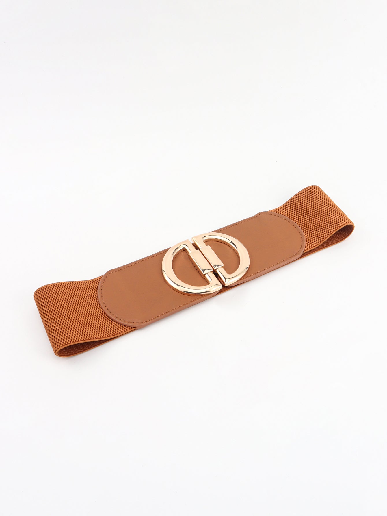 Belt - Wide D-Buckle Design Elastic