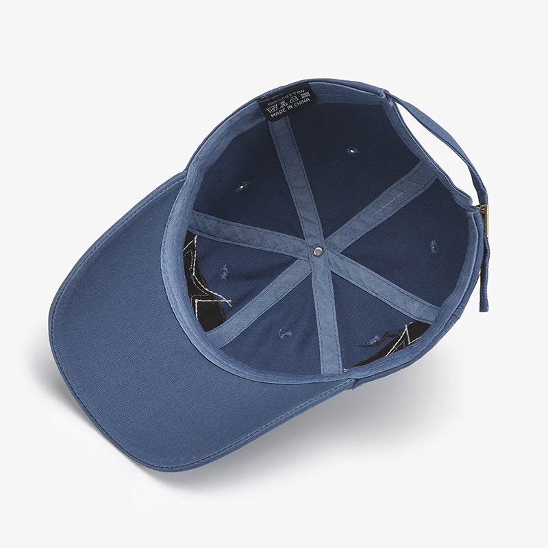 Baseball Cap - Distressed Denim Star Logo