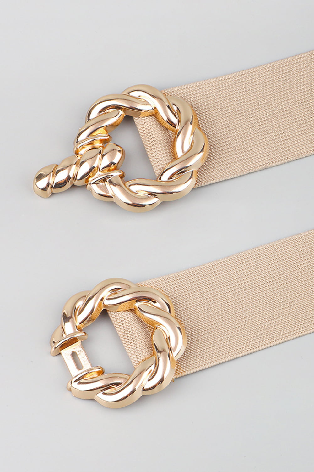 Belt - Zinc Alloy Buckle Elastic Belt