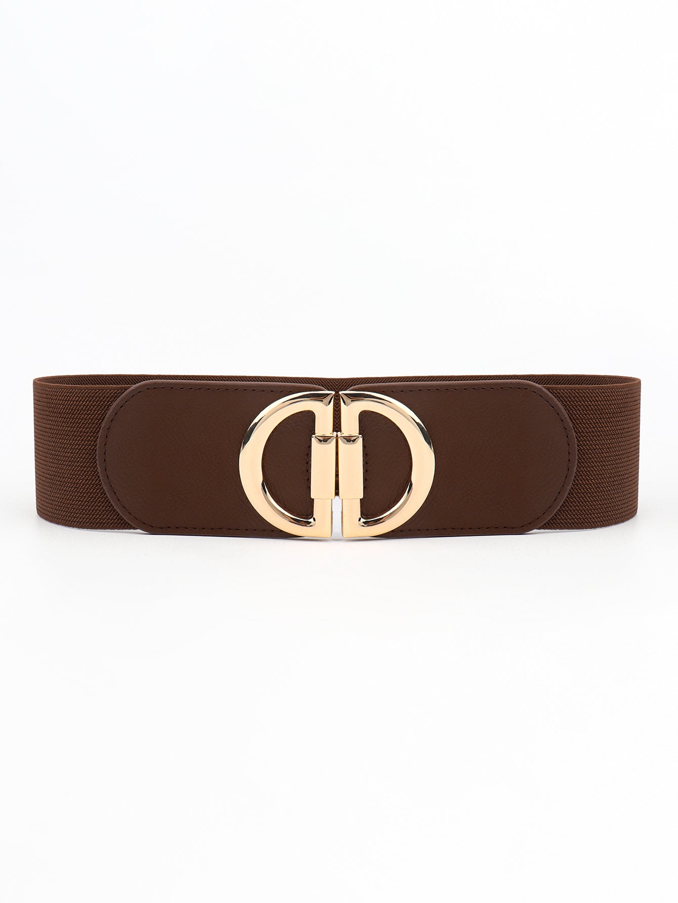 Belt - Wide D-Buckle Design Elastic