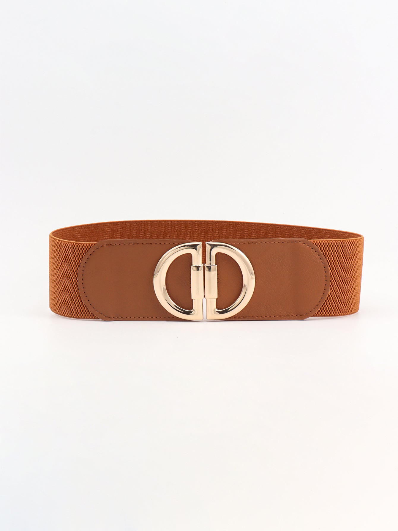 Belt - Wide D-Buckle Design Elastic