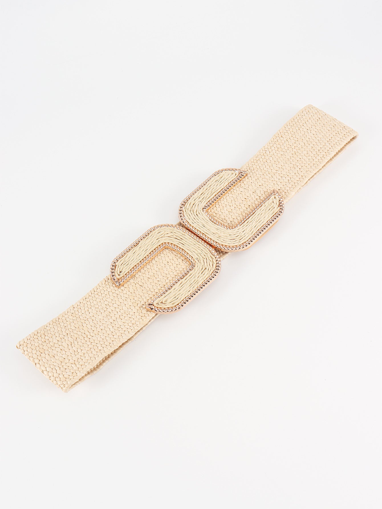 Belt - Wide Double-Buckle Weave