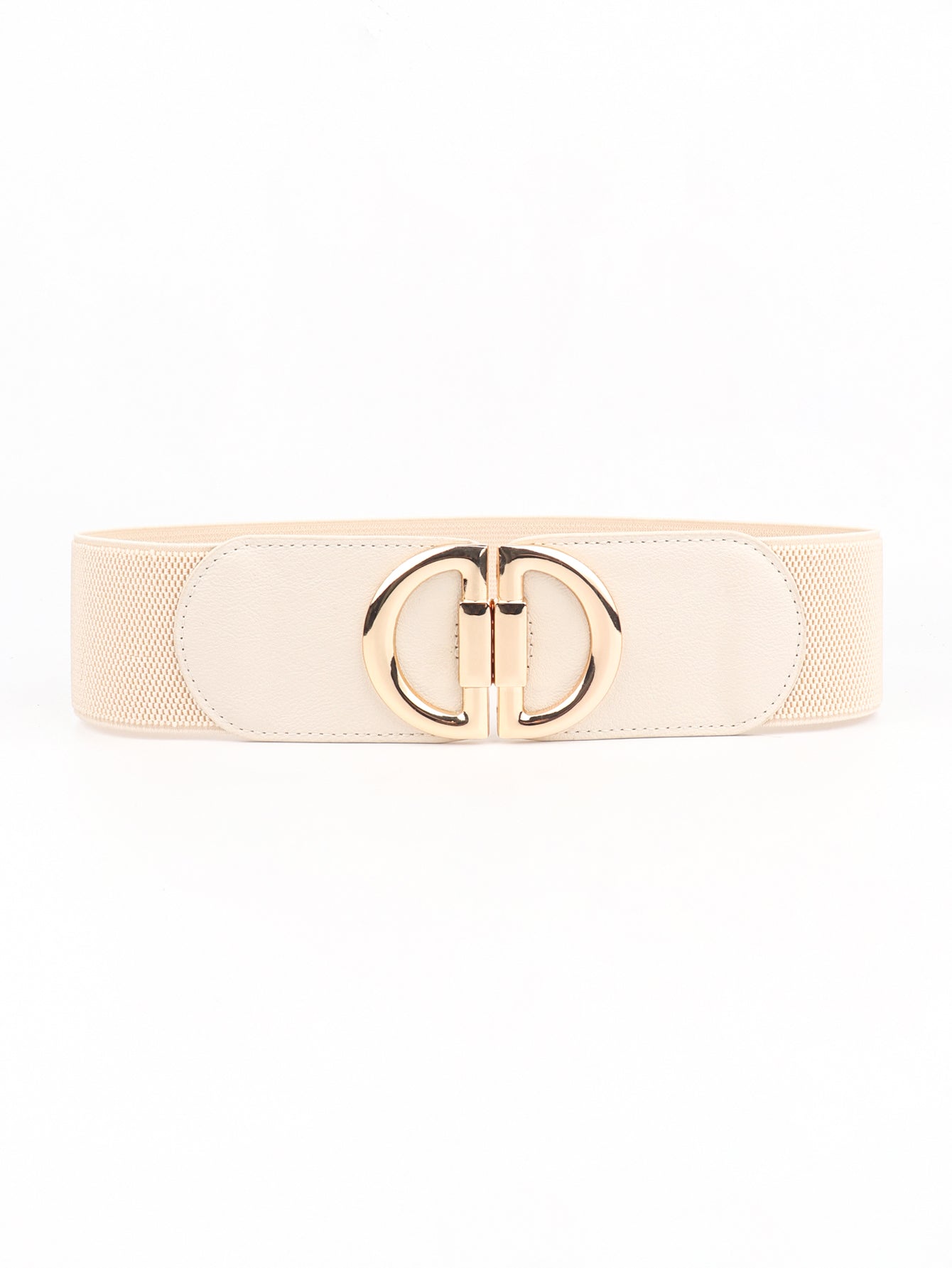 Belt - Wide D-Buckle Design Elastic