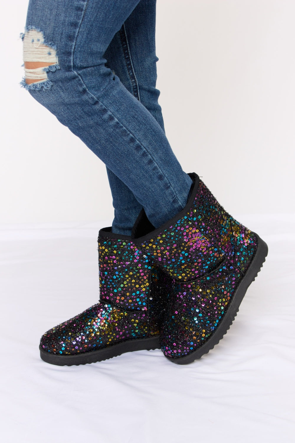 Flat Boots - Forever Link Sequin