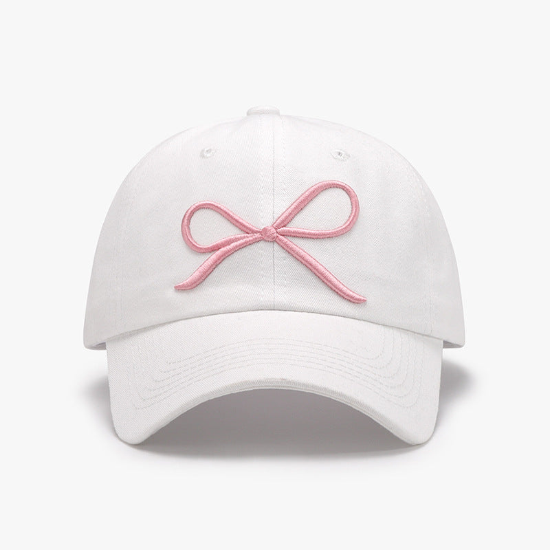 Baseball Cap - Bow Embroidered Cap