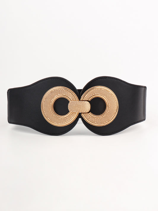 Belt - Alloy Buckle Elastic PU Belt