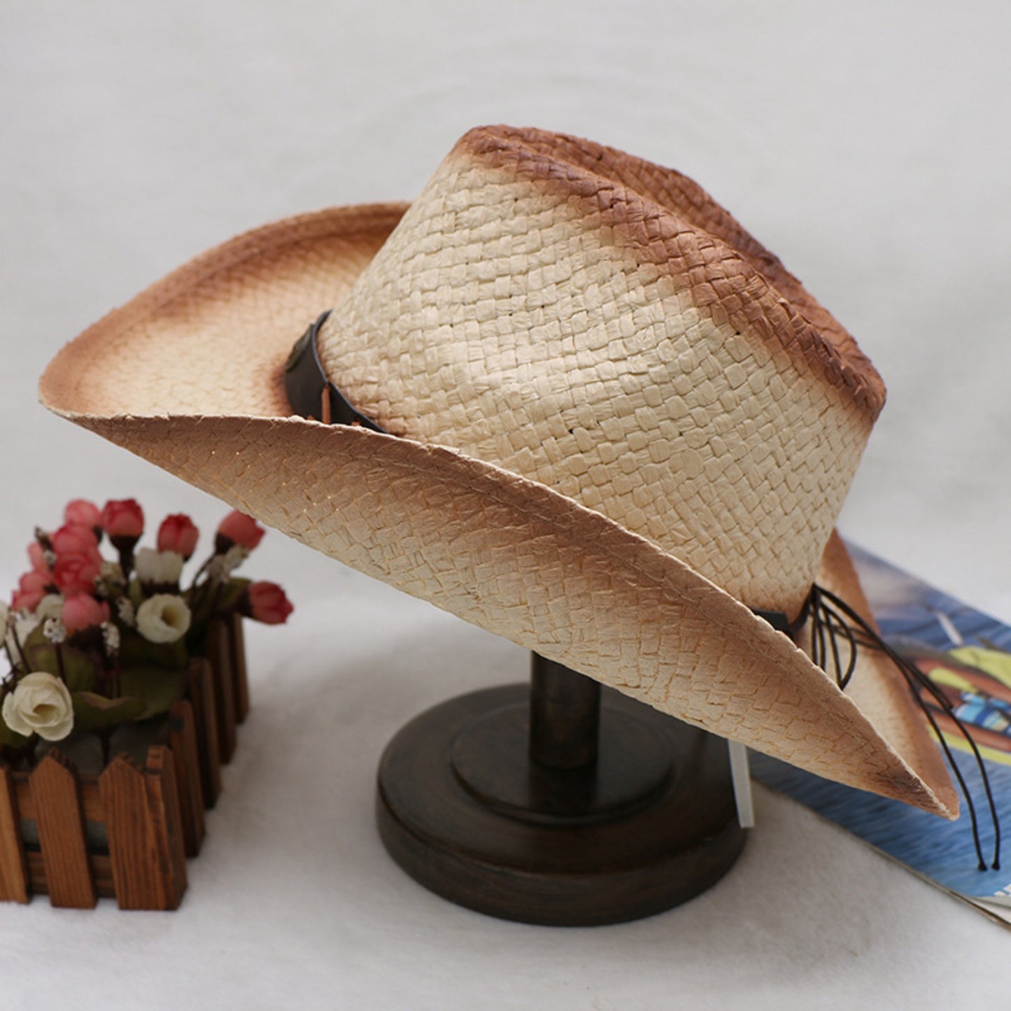 Cowboy Hat - Papyrus Style Wide Brim