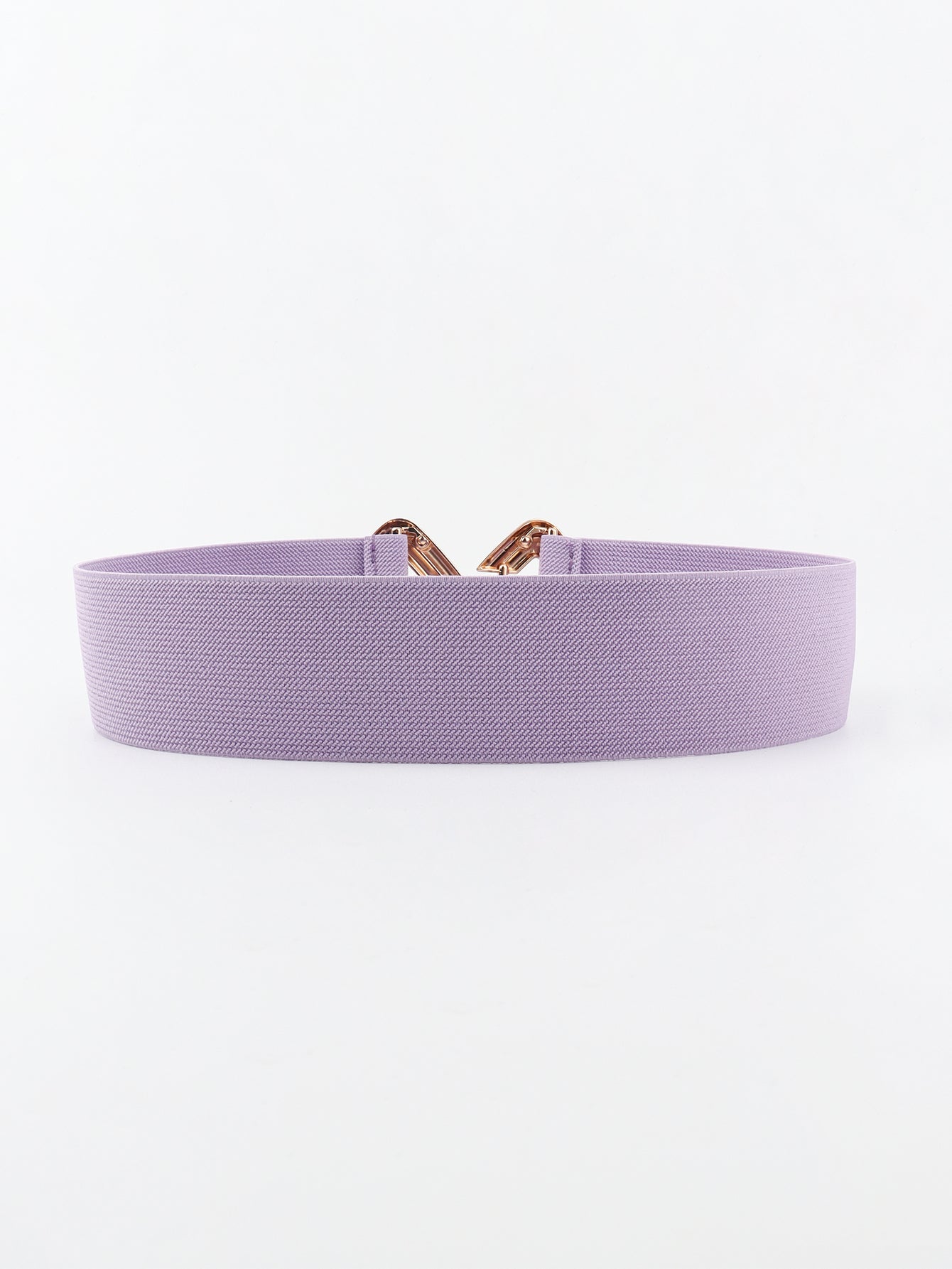 Belt - Wide Elastic w/ Geometric Buckle