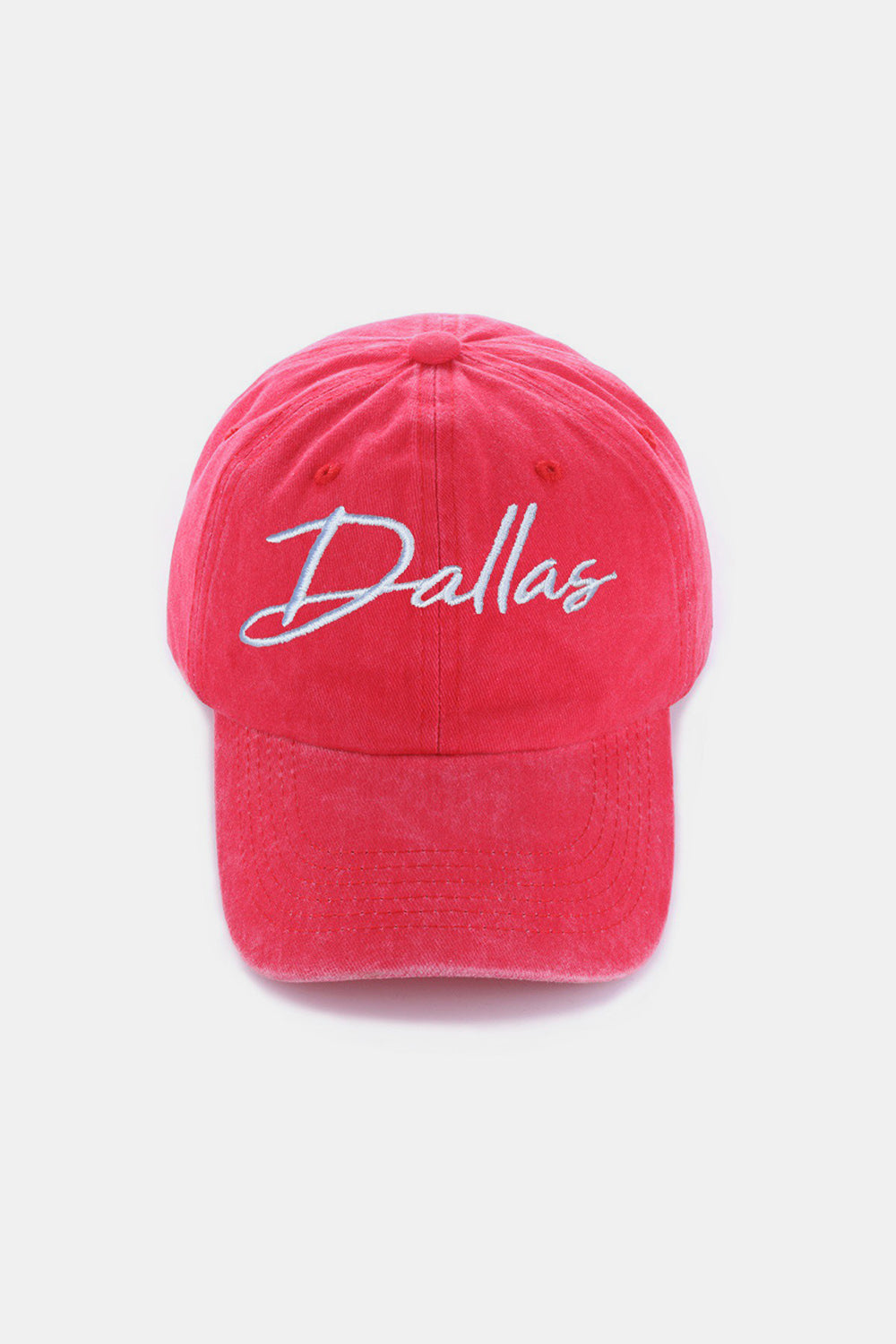 Baseball Cap - Zenana-Washed Embroidered DALLAS