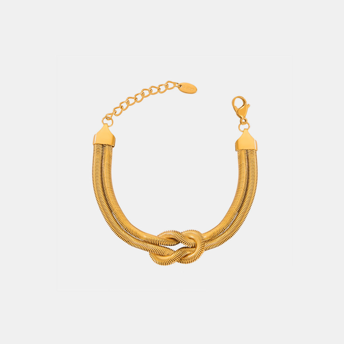 Bracelet - Titanium Steel / Gold Plated Knot