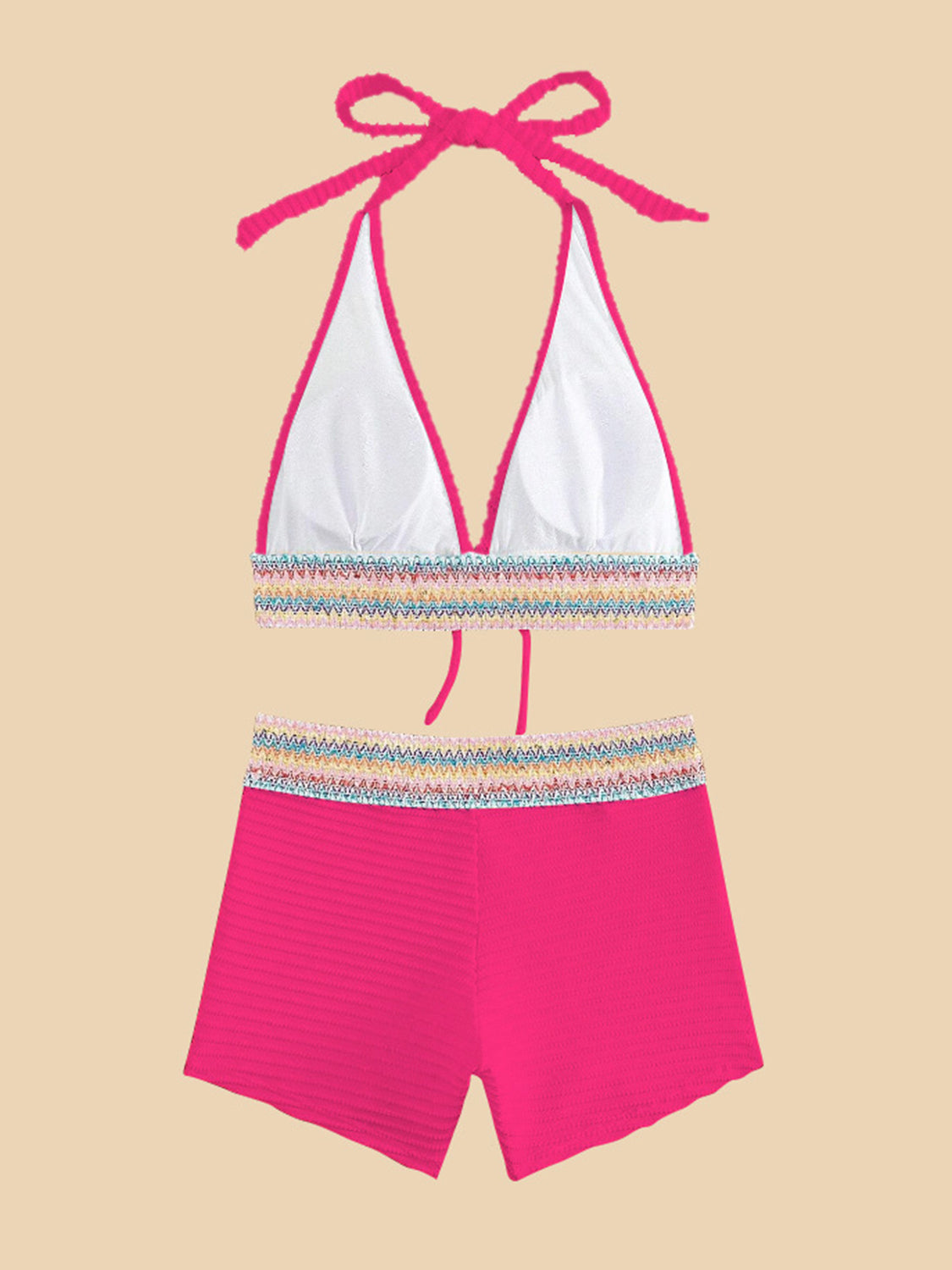 Backless Halter 2-Piece Swim Set