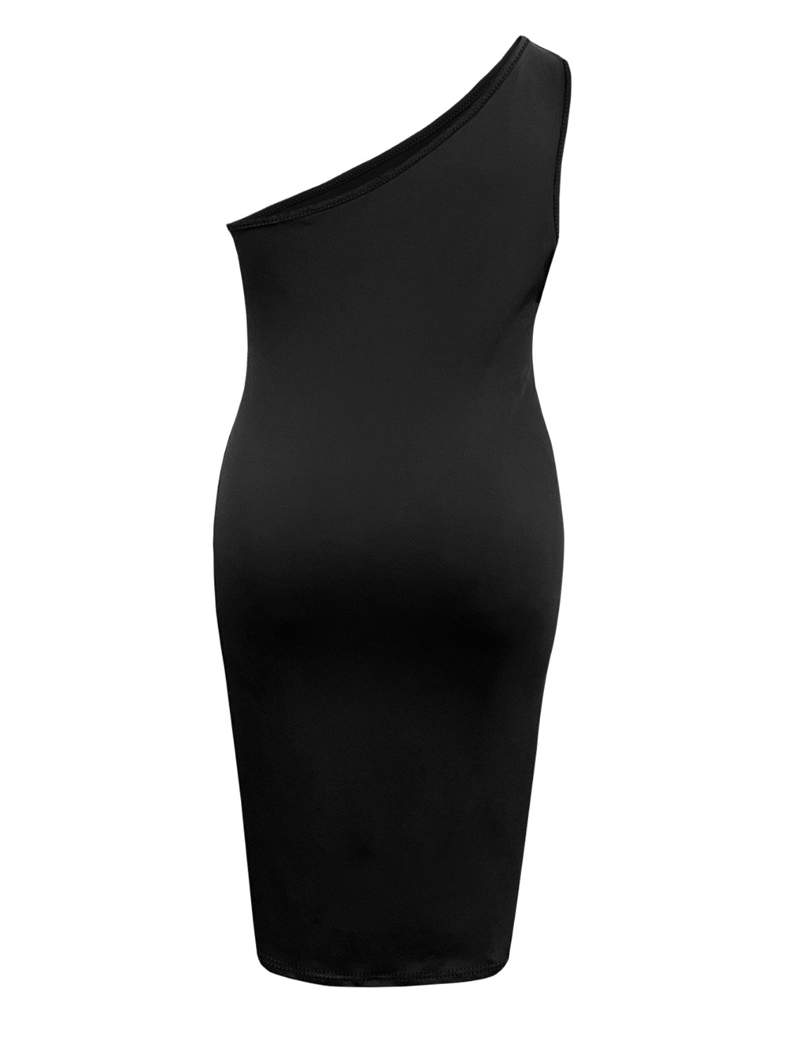 Plus Size One Shoulder Midi Dress