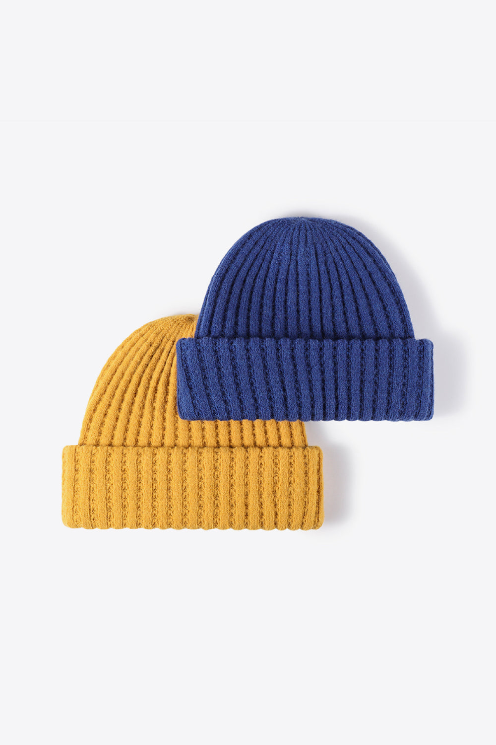 Beanie - Solid Color Wide Rib Knit