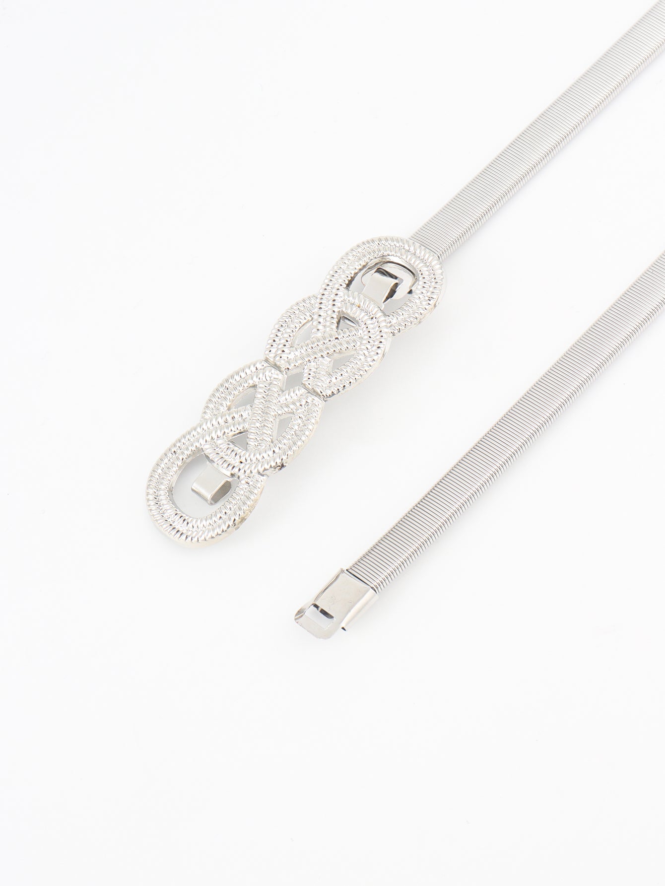 Belt - Stretch Metallic Dbl Infinity Knot