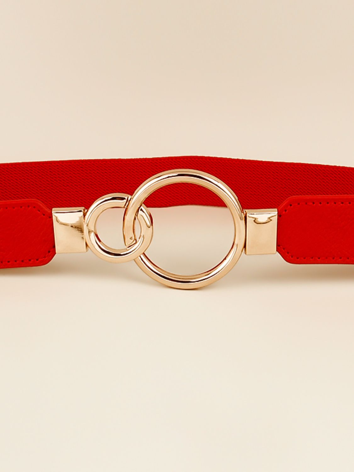 Belt - Solid Elastic Double-Ring Buckle