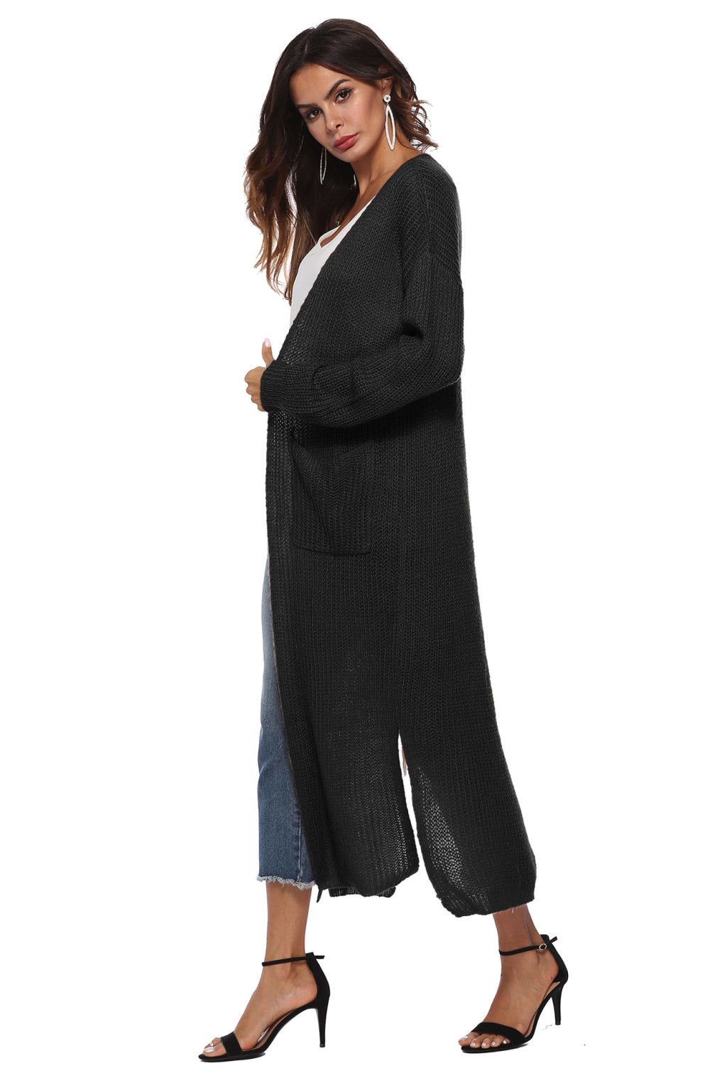 Long Sleeve Open Front Cardigan