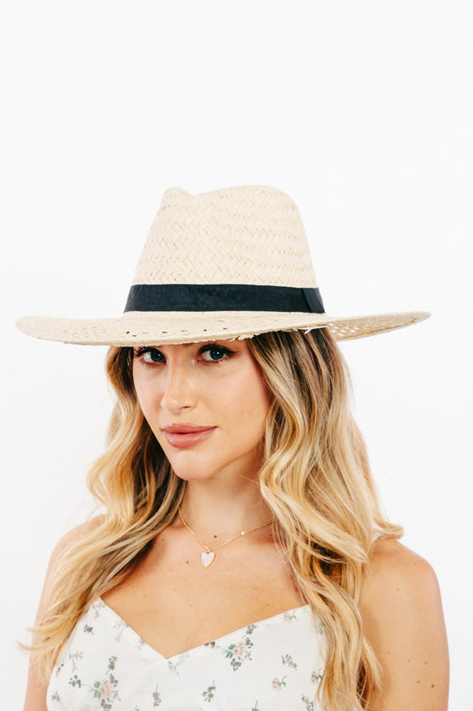 Fedora - Basket Weave Straw Hat