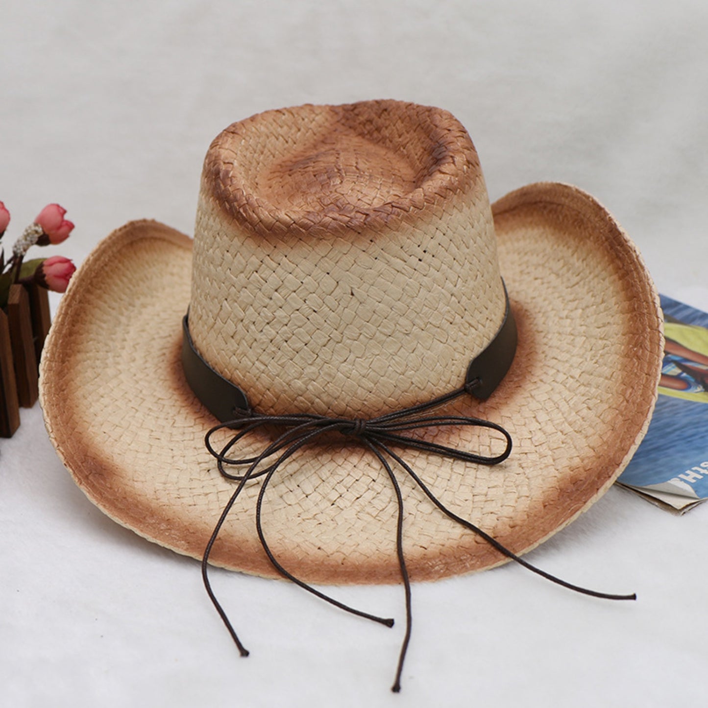 Cowboy Hat - Papyrus Style Wide Brim