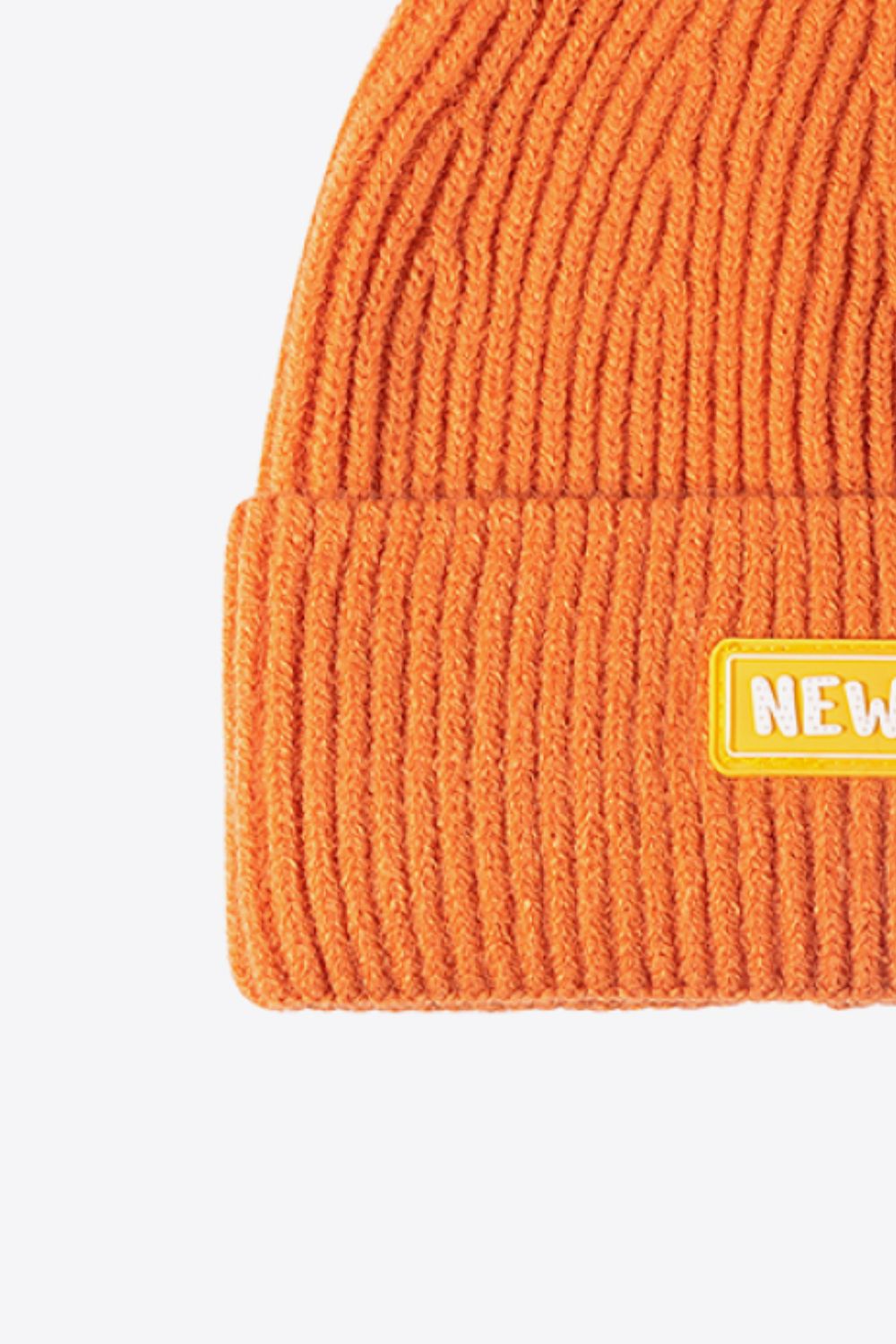 Beanie - Patch Rib-Knit Cuff - NEWYORK