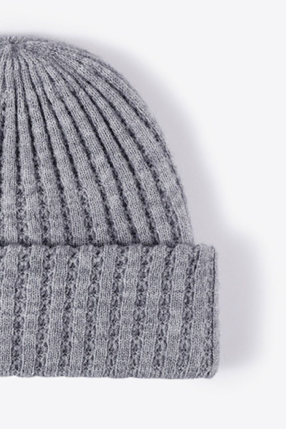 Beanie - Solid Color Wide Rib Knit